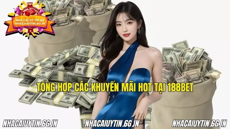 Tổng hợp các khuyến mãi hot tại 188BET theo tuần và tháng